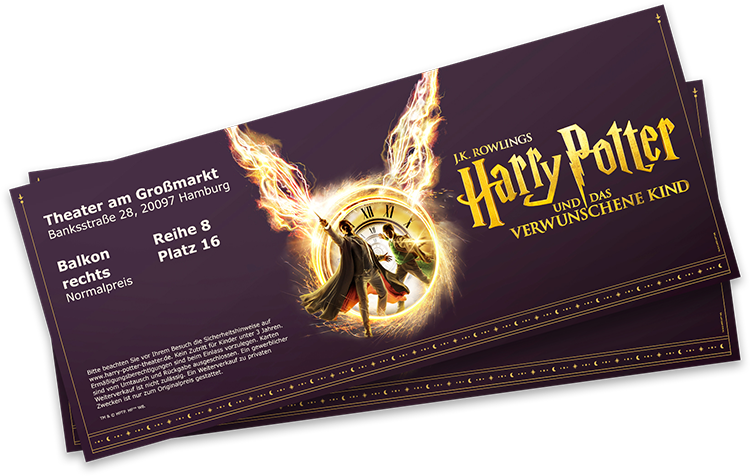 25×2 VIP-REISEN zu „Harry Potter und das verwunschene Kind“